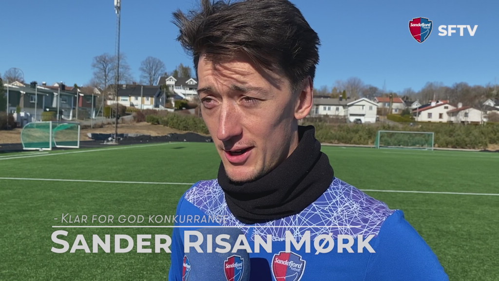 Sander Risan Mørk før kampen mot Stabæk